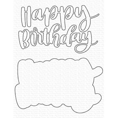 My Favorite Things Die-Namics - Hand-Lettered Happy Birthday
